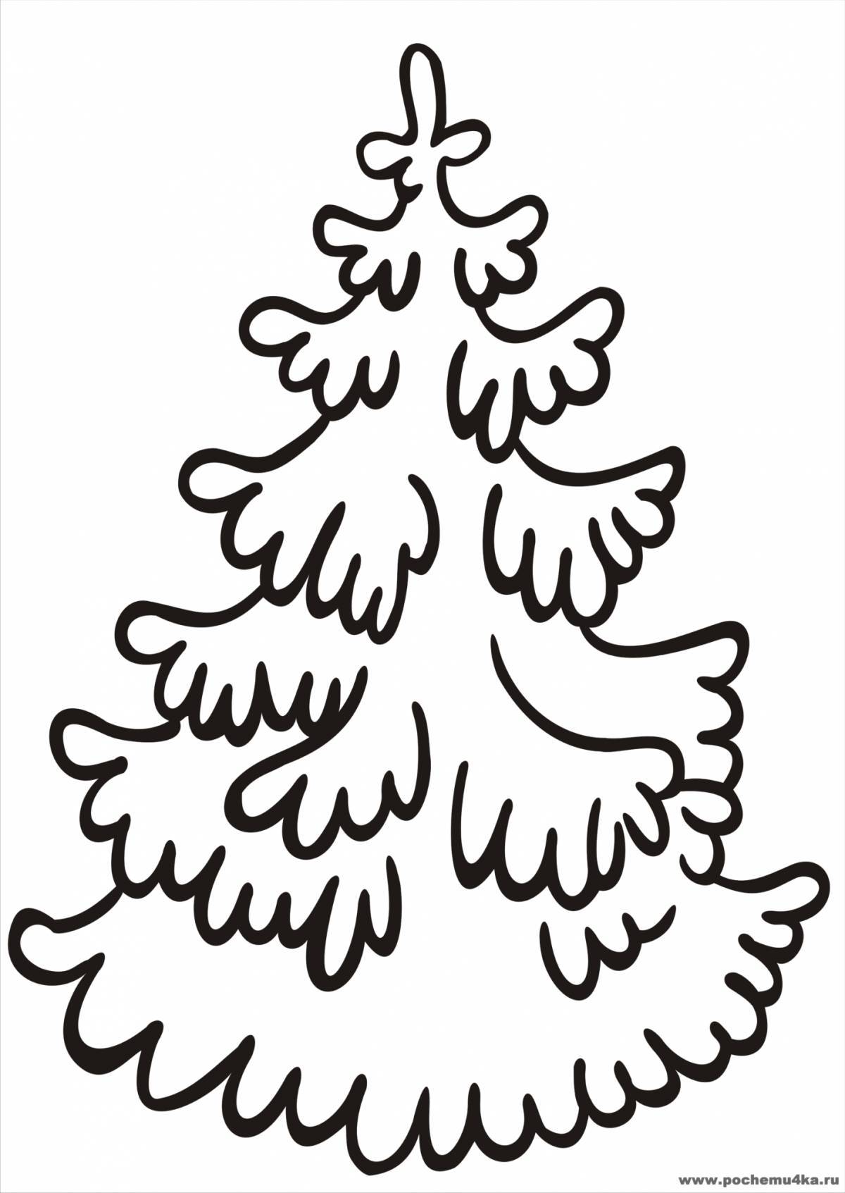 Coloring funny spruce