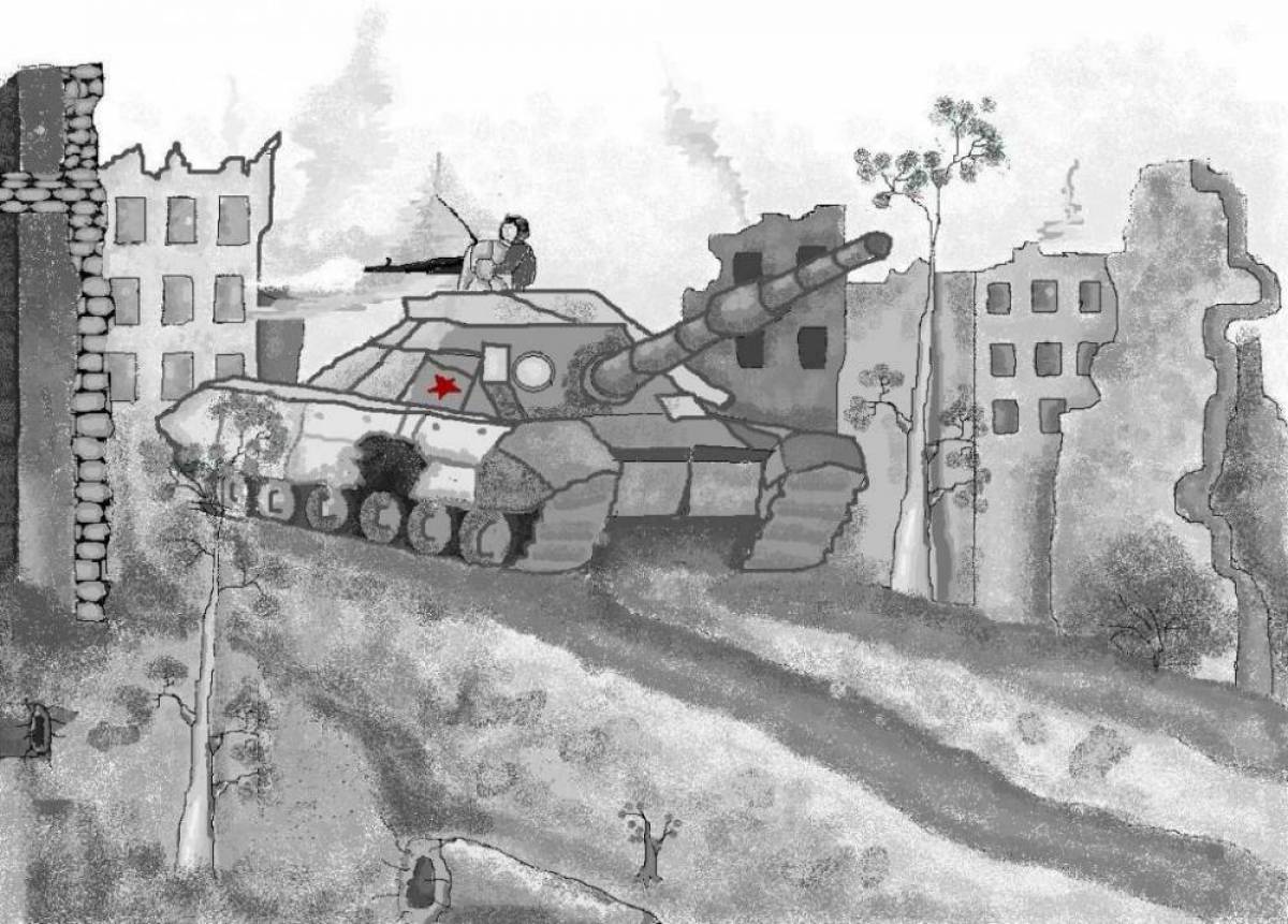 Intriguing Stalingrad coloring book