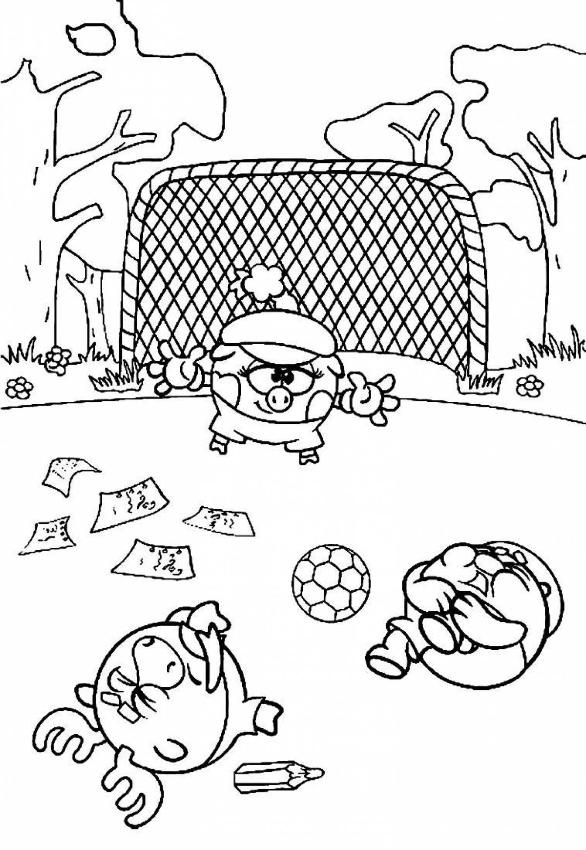 Magic smeshariki coloring game