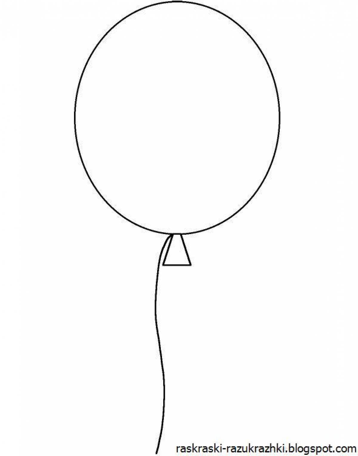 Coloring pages exotic balloons for kids