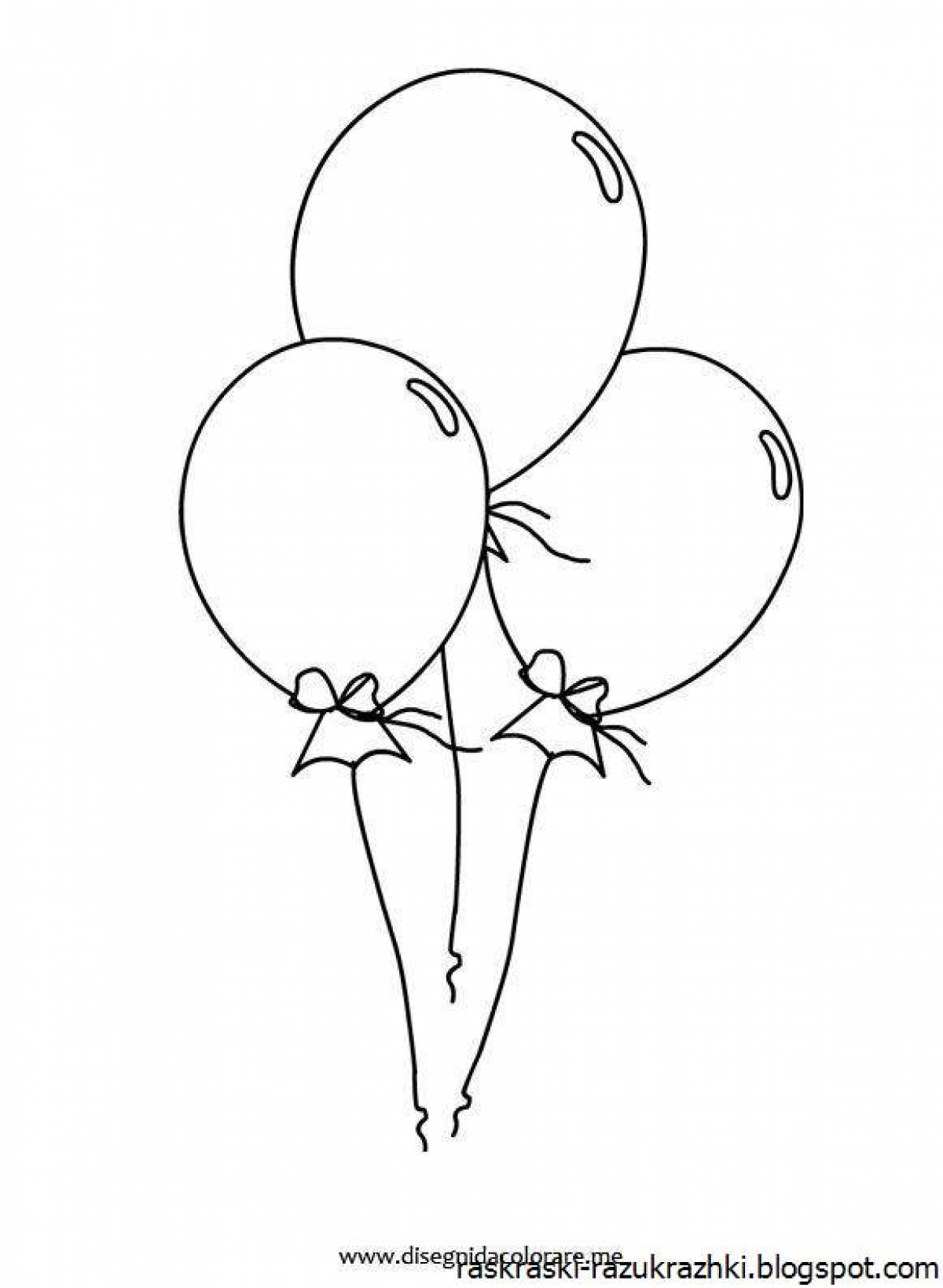 Great balloon coloring pages for kids