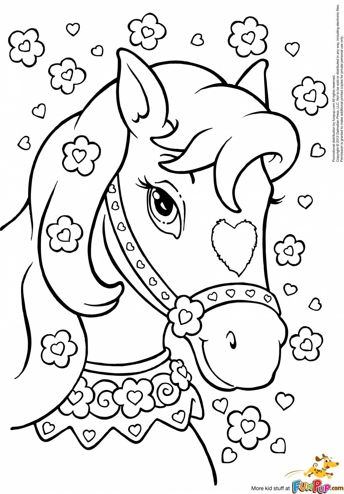 Coloring pages for girls 7-8 years old