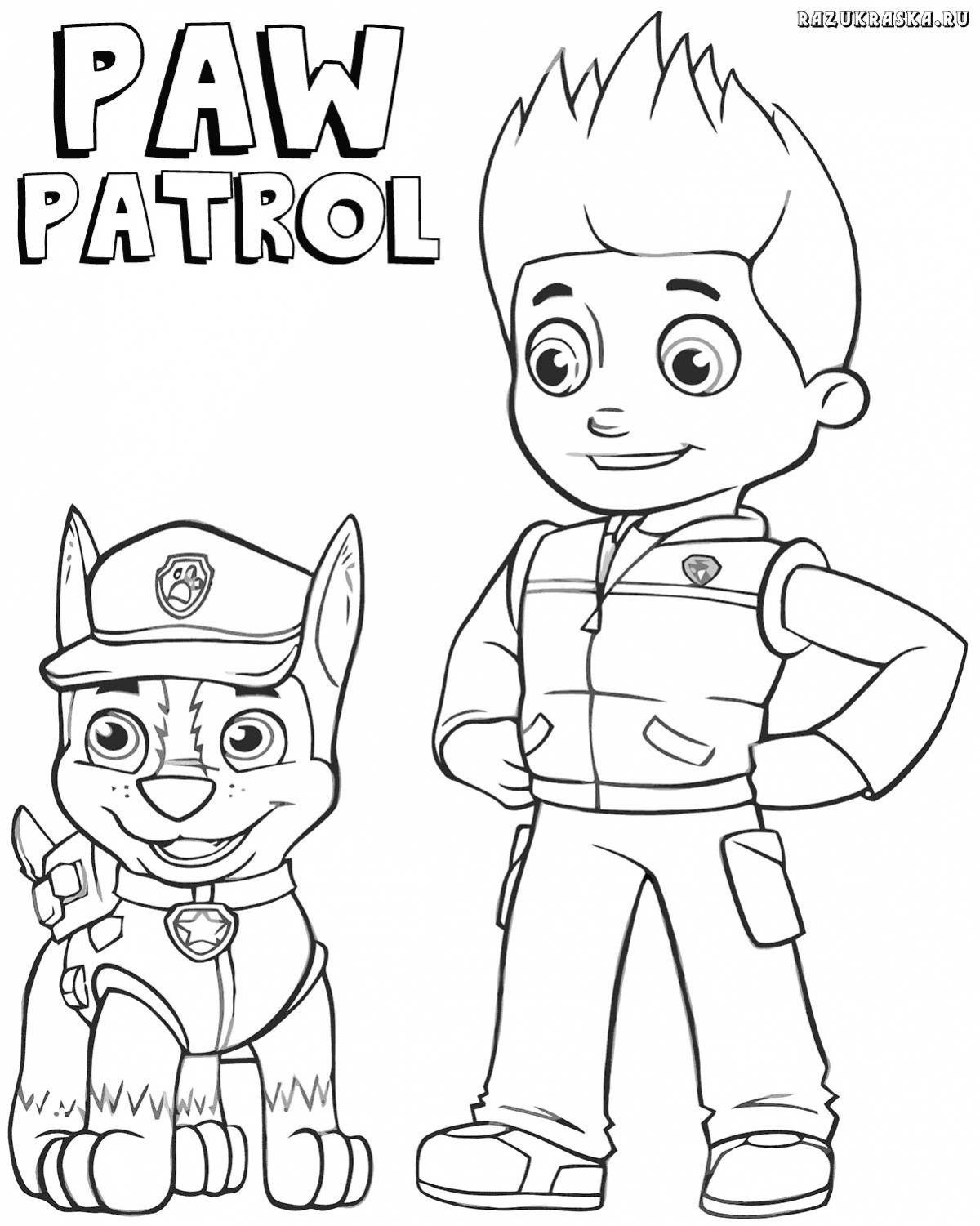 Coloring page playful rider