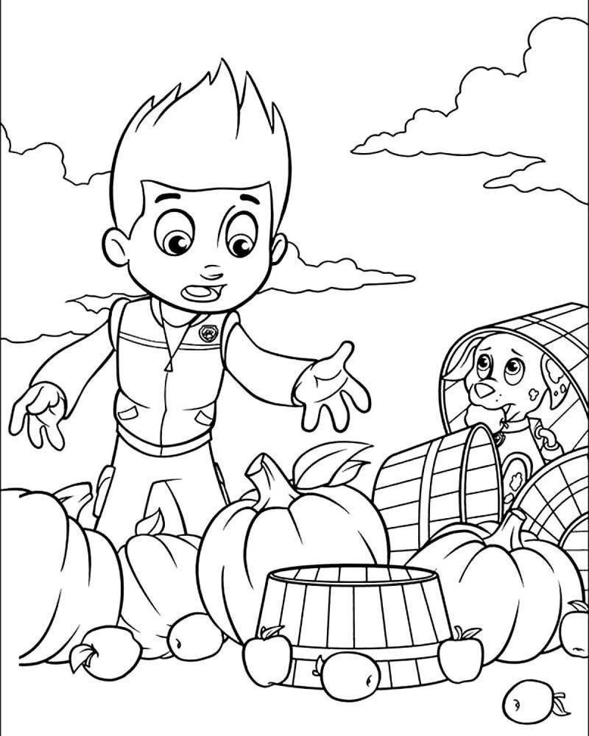 Dazzling rider coloring page