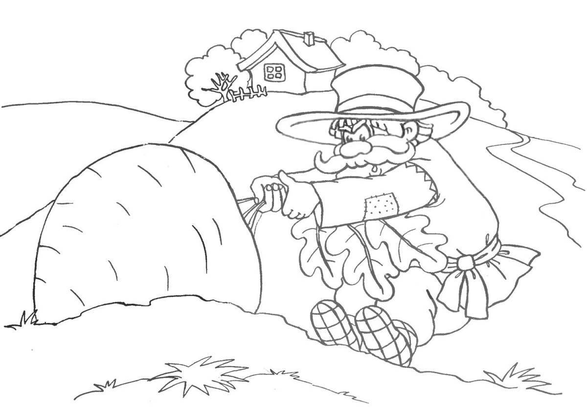 Glorious turnip coloring page