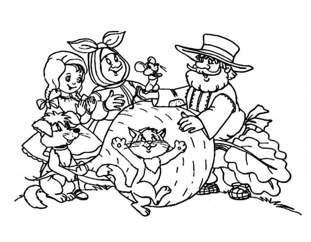 Great turnip coloring page