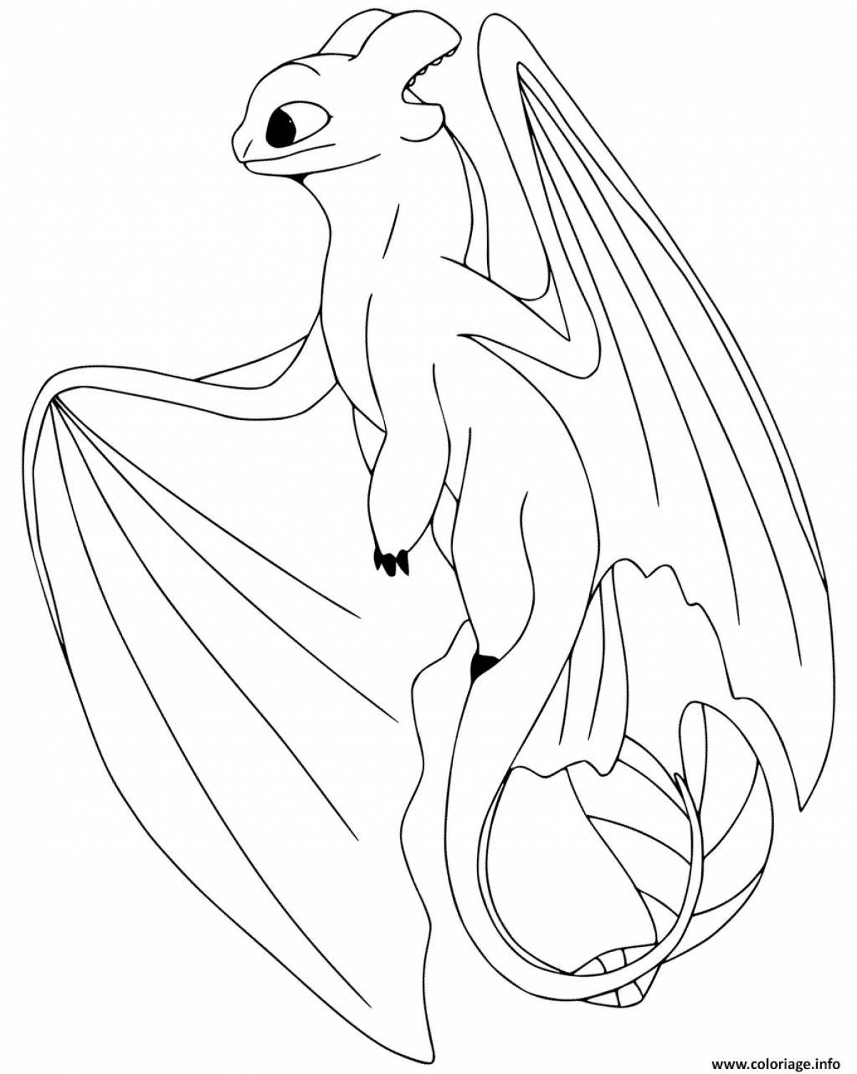 Fairy Light Fury Coloring Page