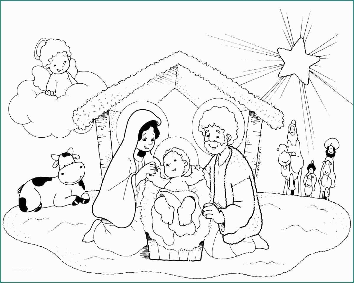 Large coloring nativity scene