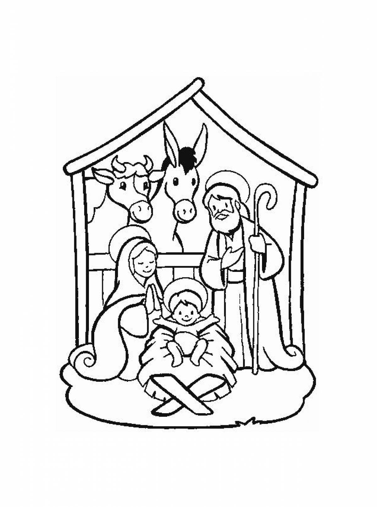 Royal nativity scene