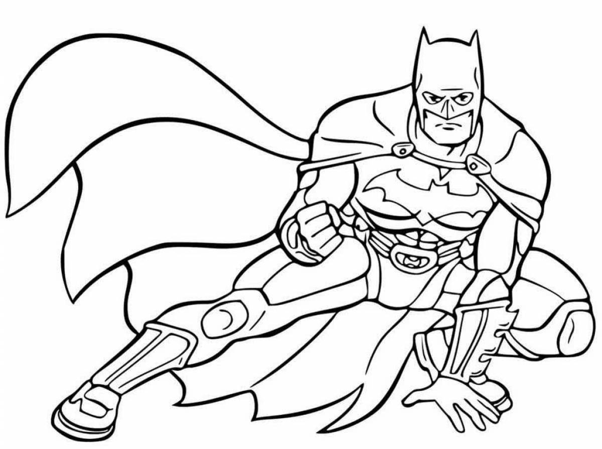 Sassy superhero coloring pages for boys