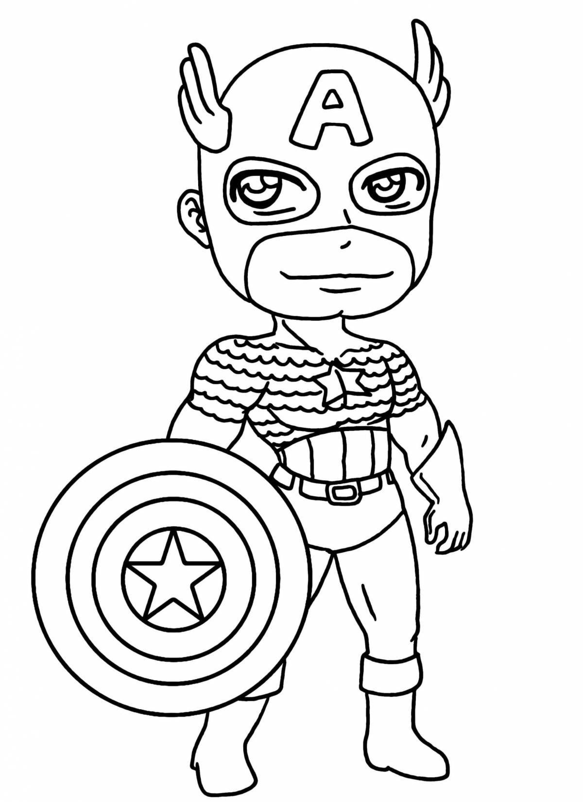 Heroic superhero coloring pages for boys