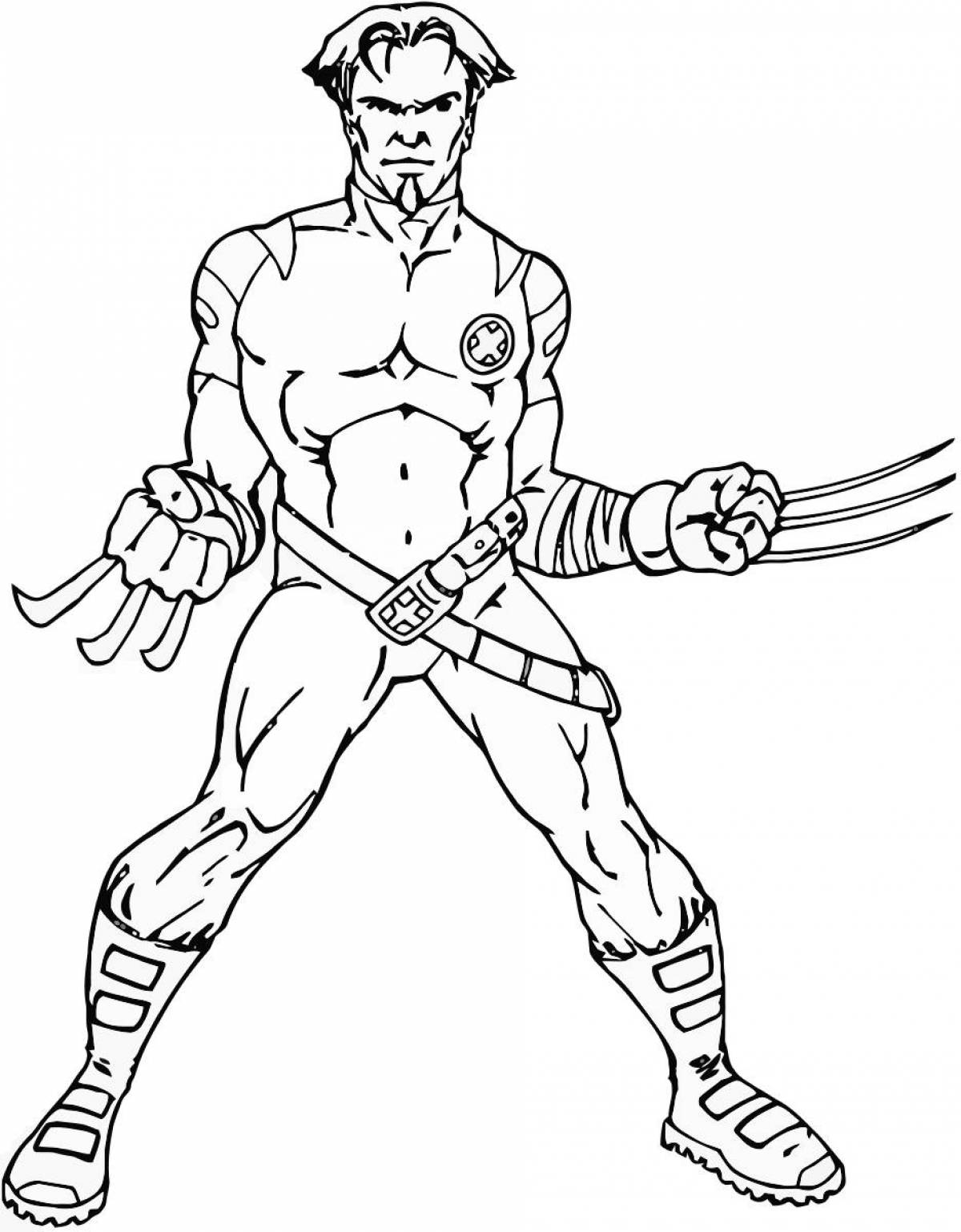Dazzling superhero coloring pages for boys