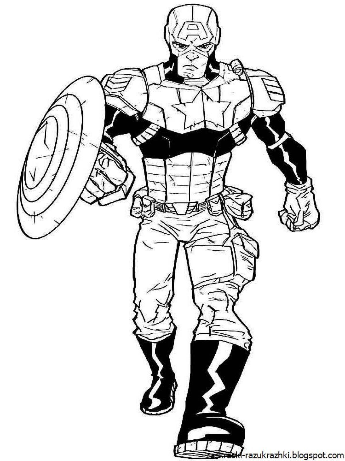 Superhero coloring pages for boys