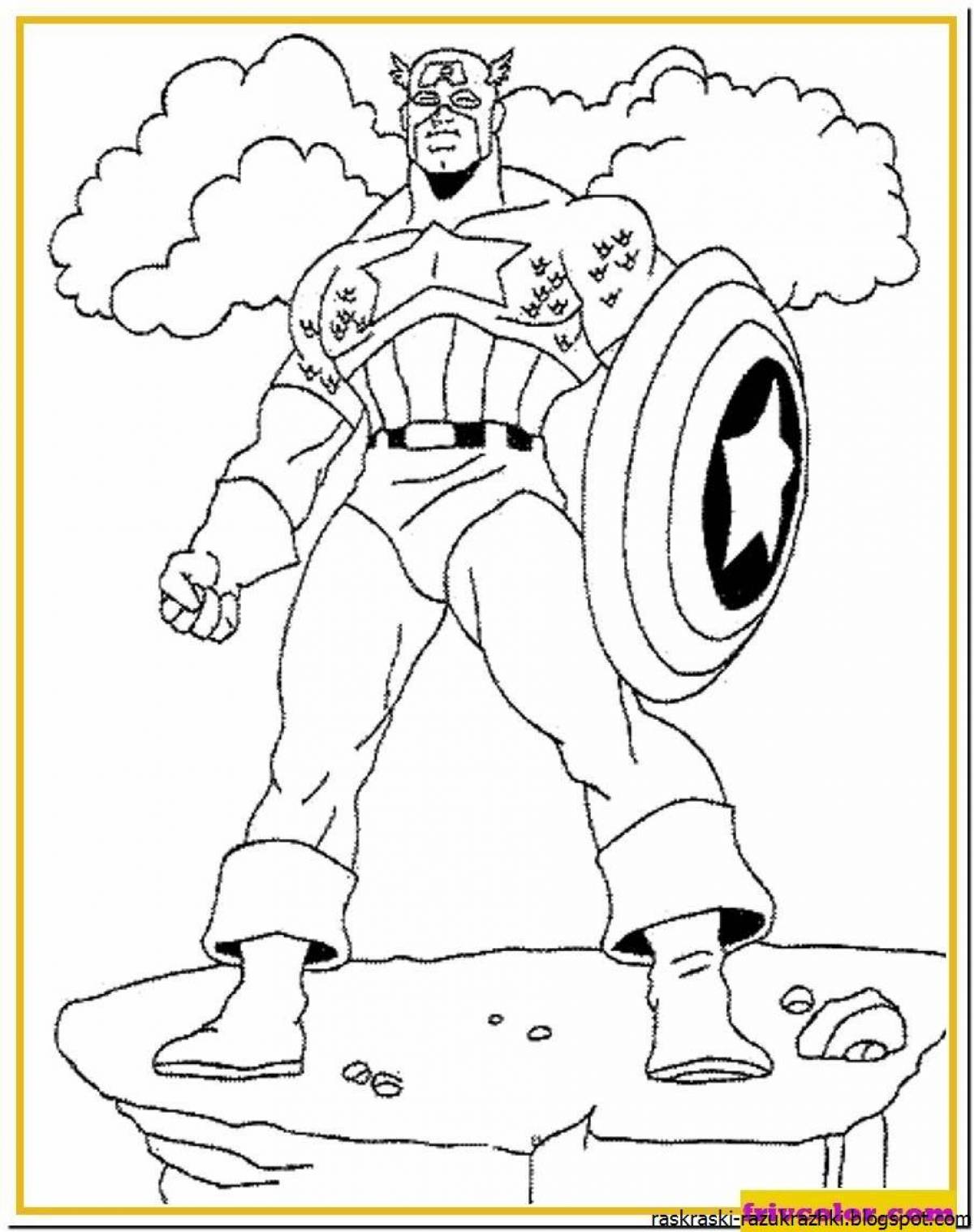 Impressive superhero coloring pages for boys