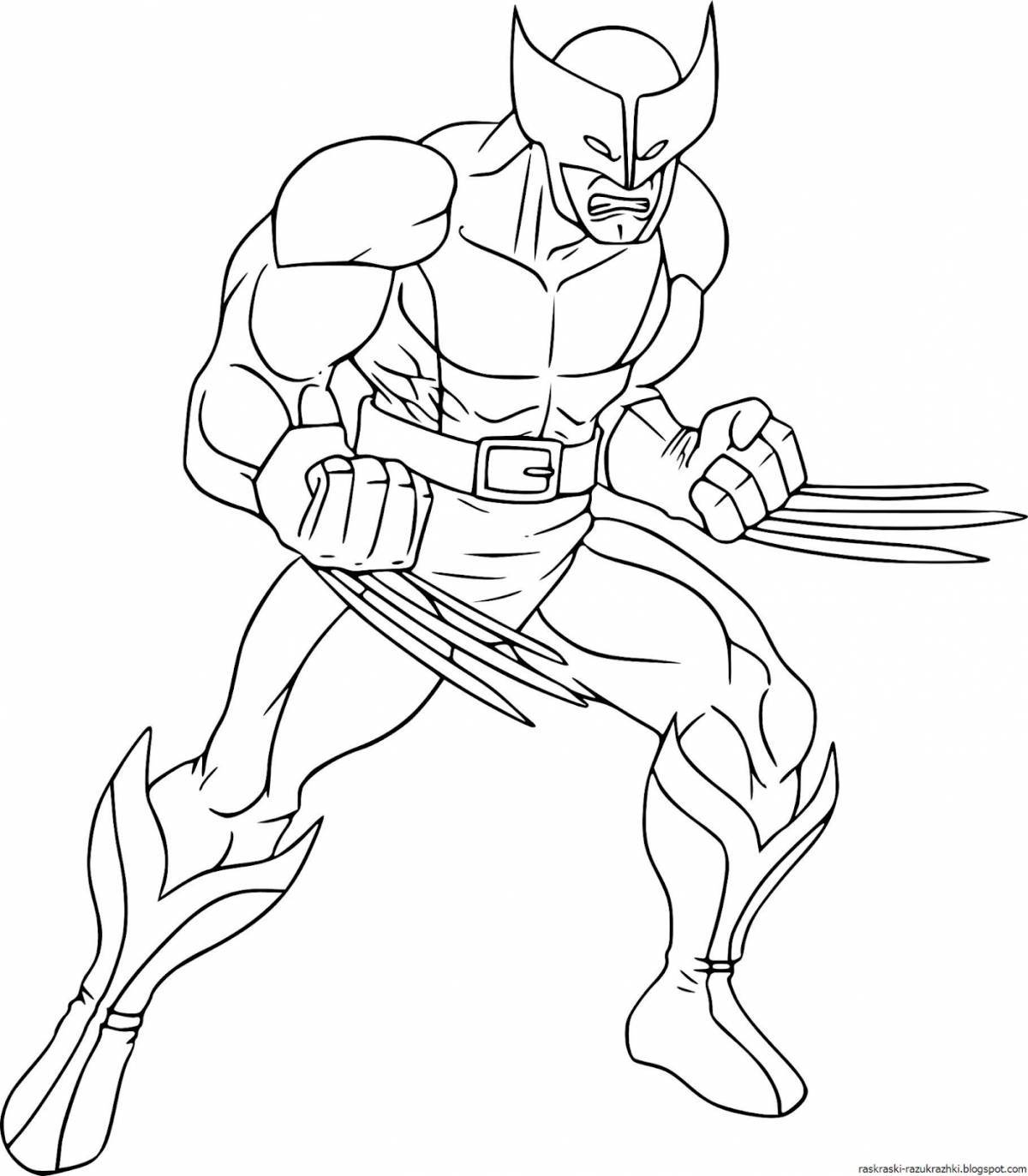 Cool superhero coloring pages for boys