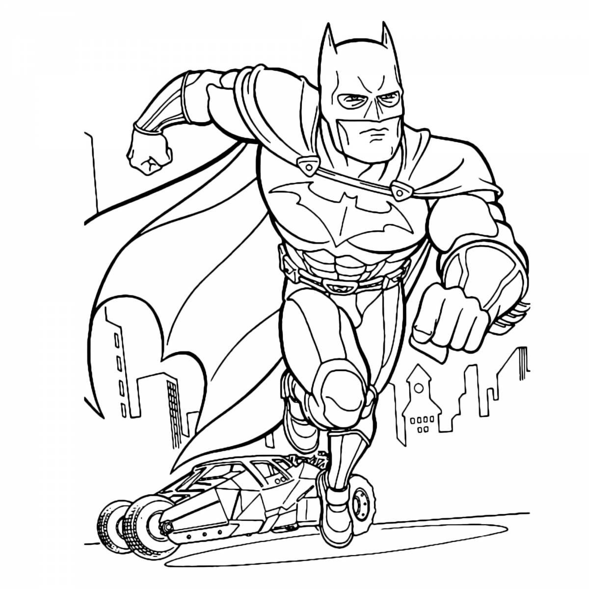 Wonderful superhero coloring pages for boys