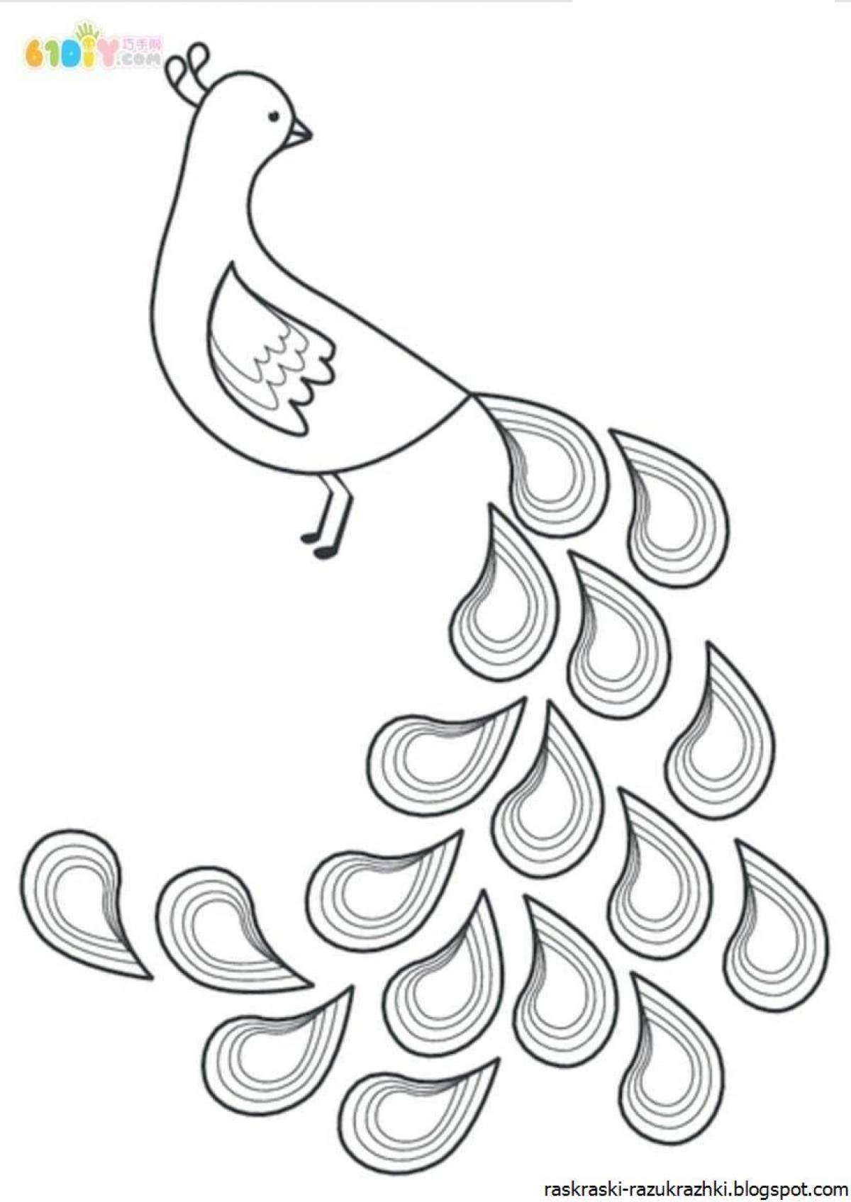 Amazing fire birds coloring pages for kids