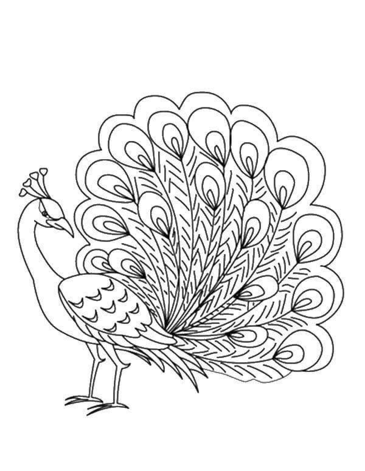 Funny firebird coloring book for kids