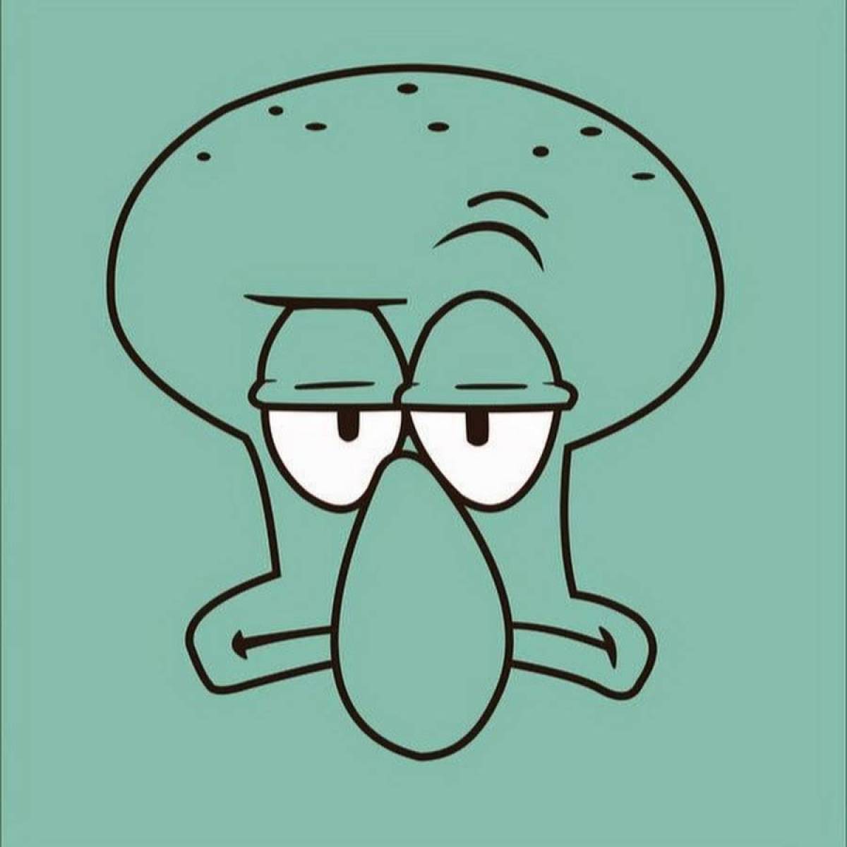 Sweet coloring squidward