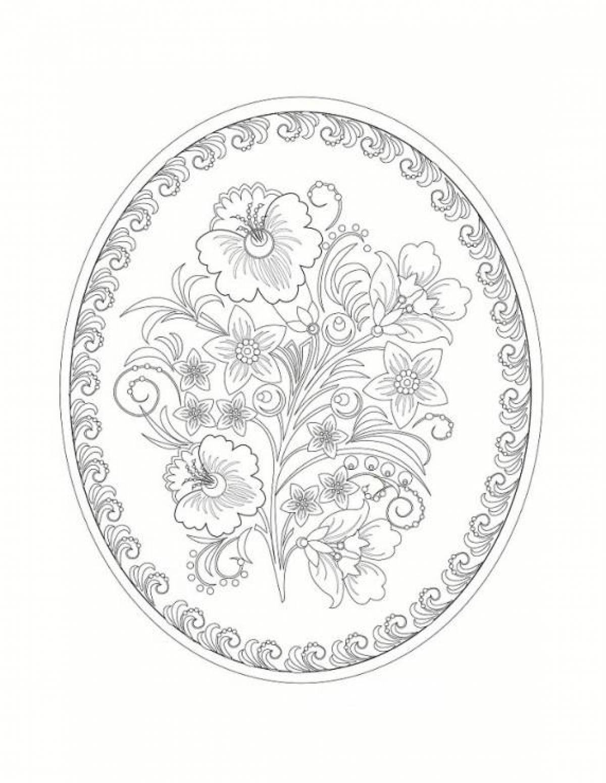Рисунок тарелка с цветами - 61 фото