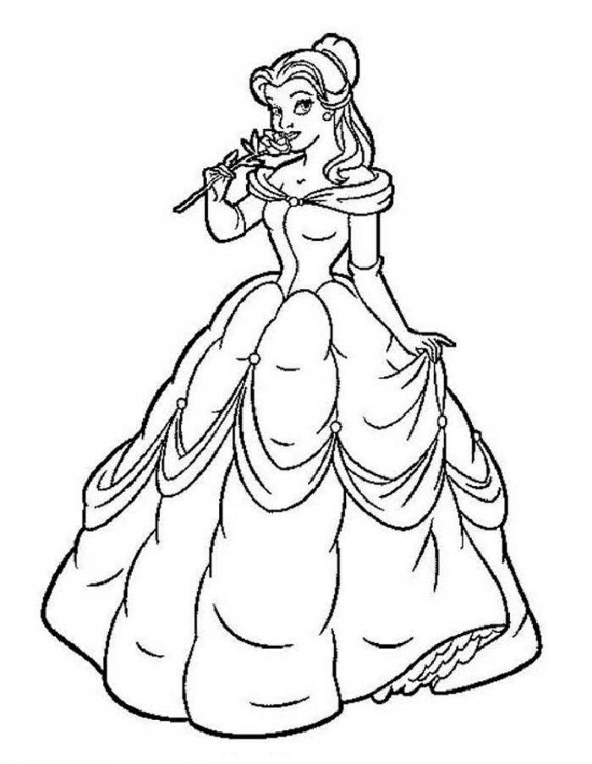 Coloring bright belle
