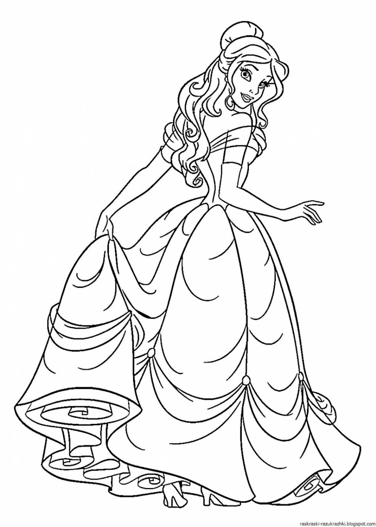 Coloring funny belle