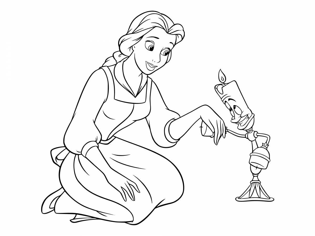 Coloring majestic belle
