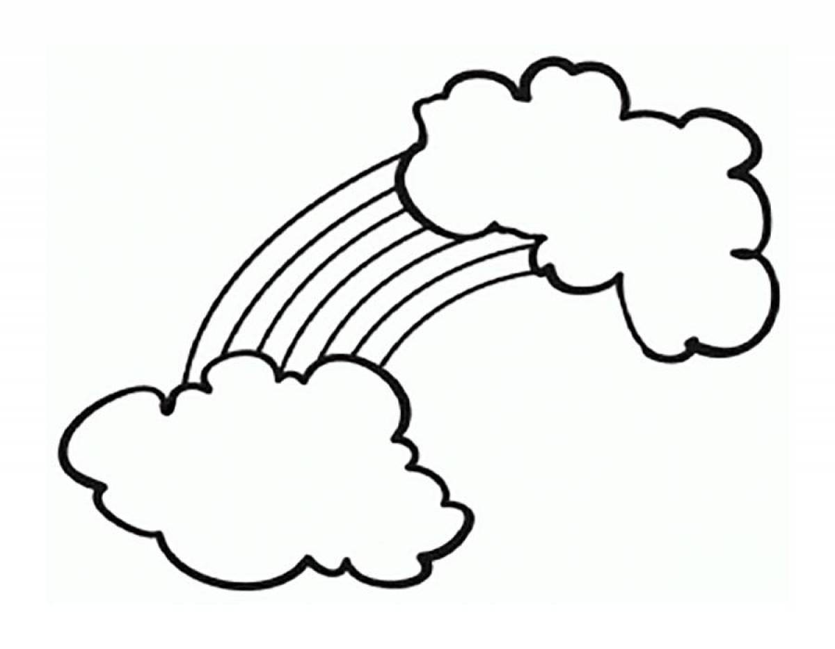 Coloring peaceful cloud