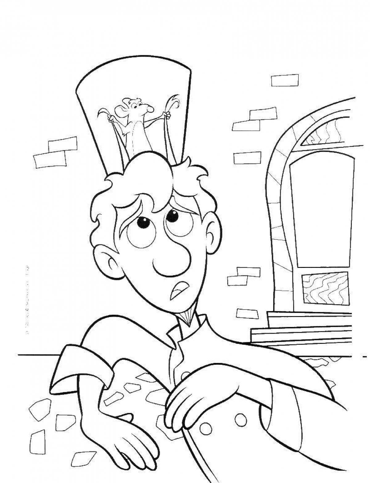 Coloring page charming ratatouille