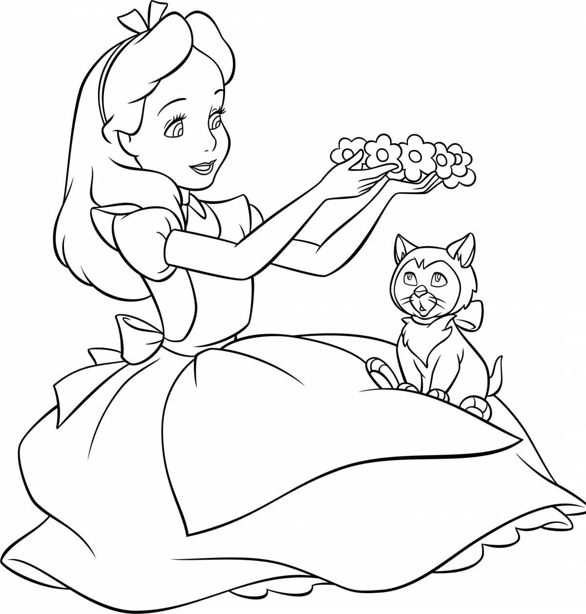 Jolly alice find a coloring book