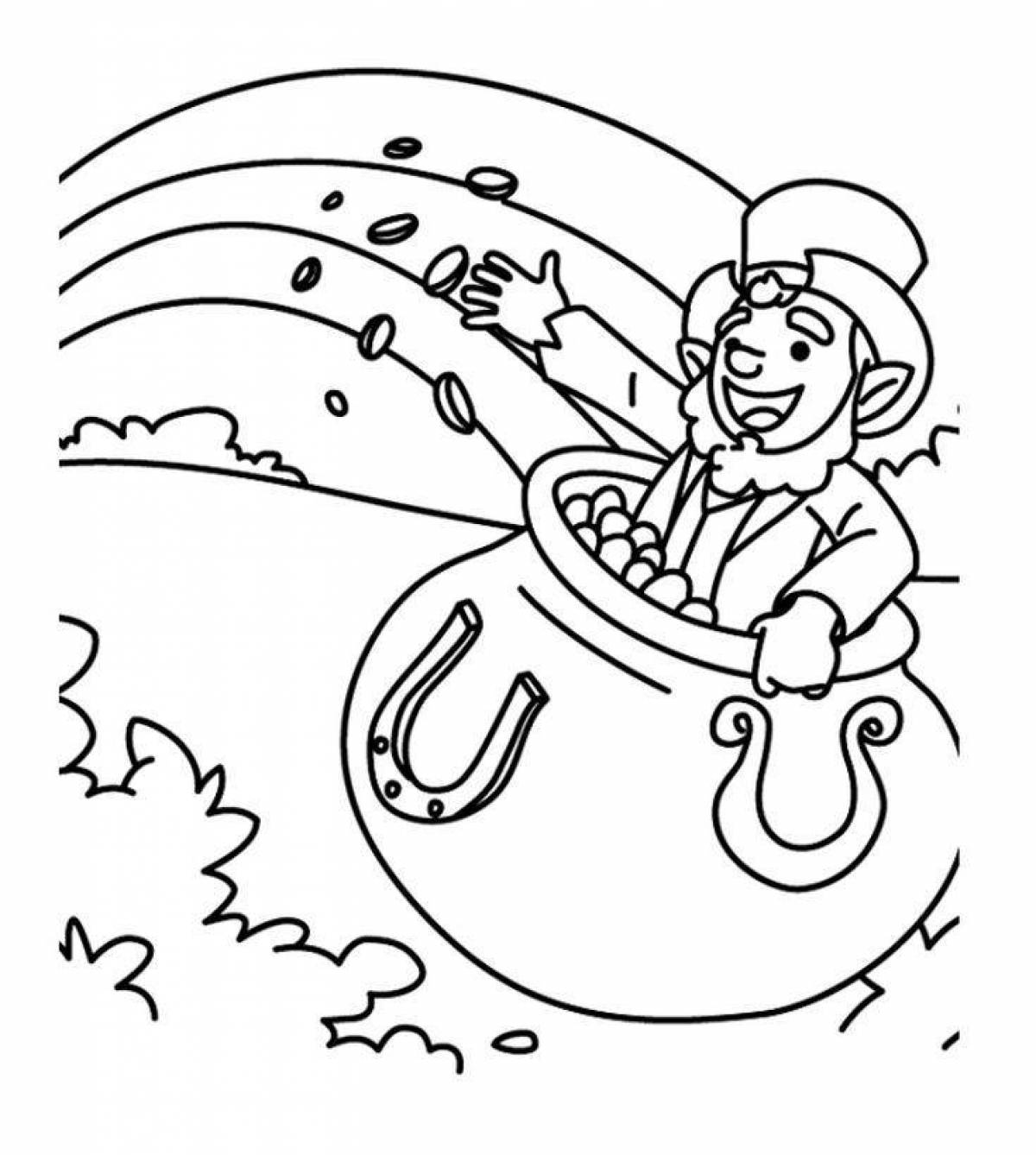 Glowing one day coloring page