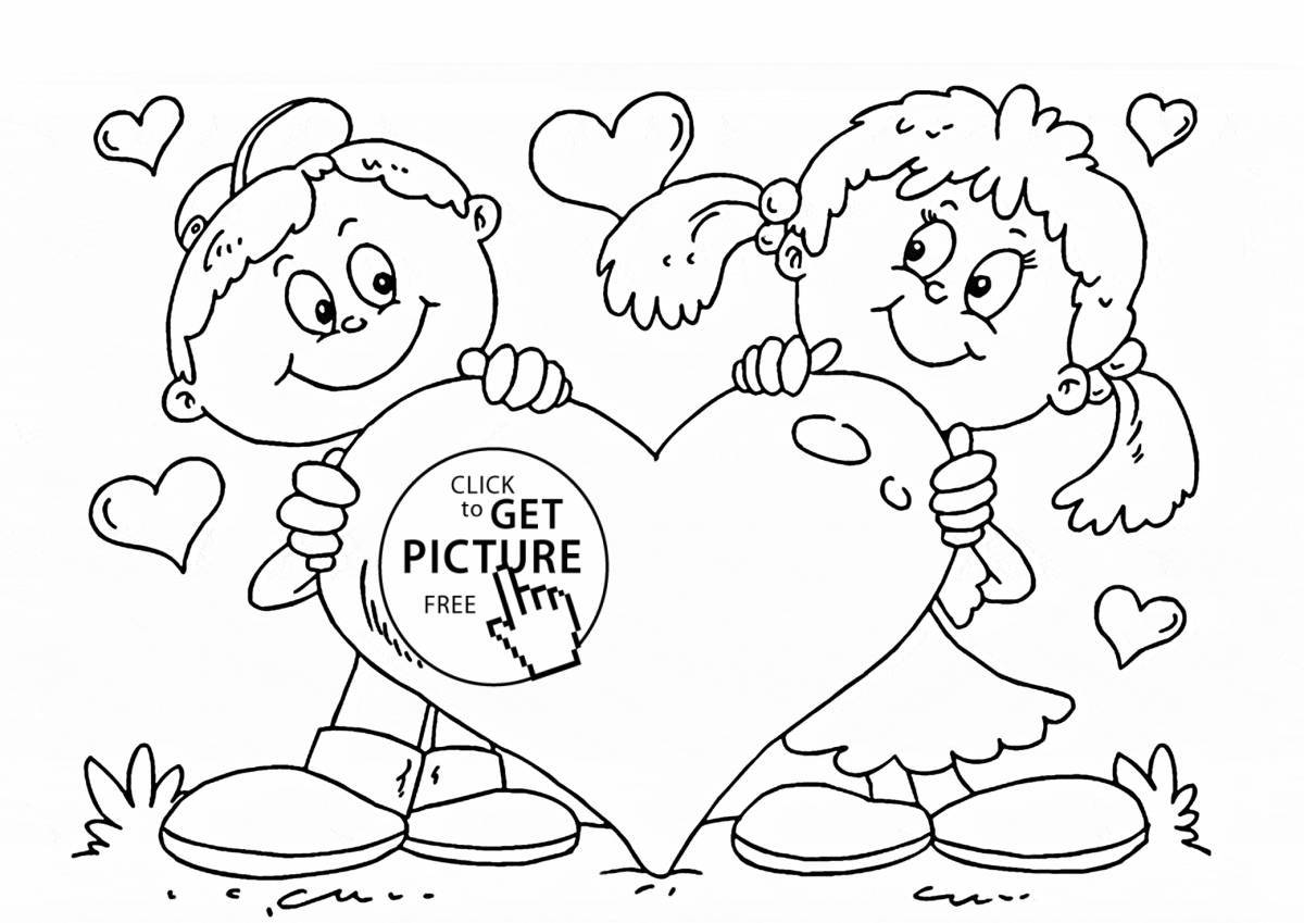 Animated one day coloring page
