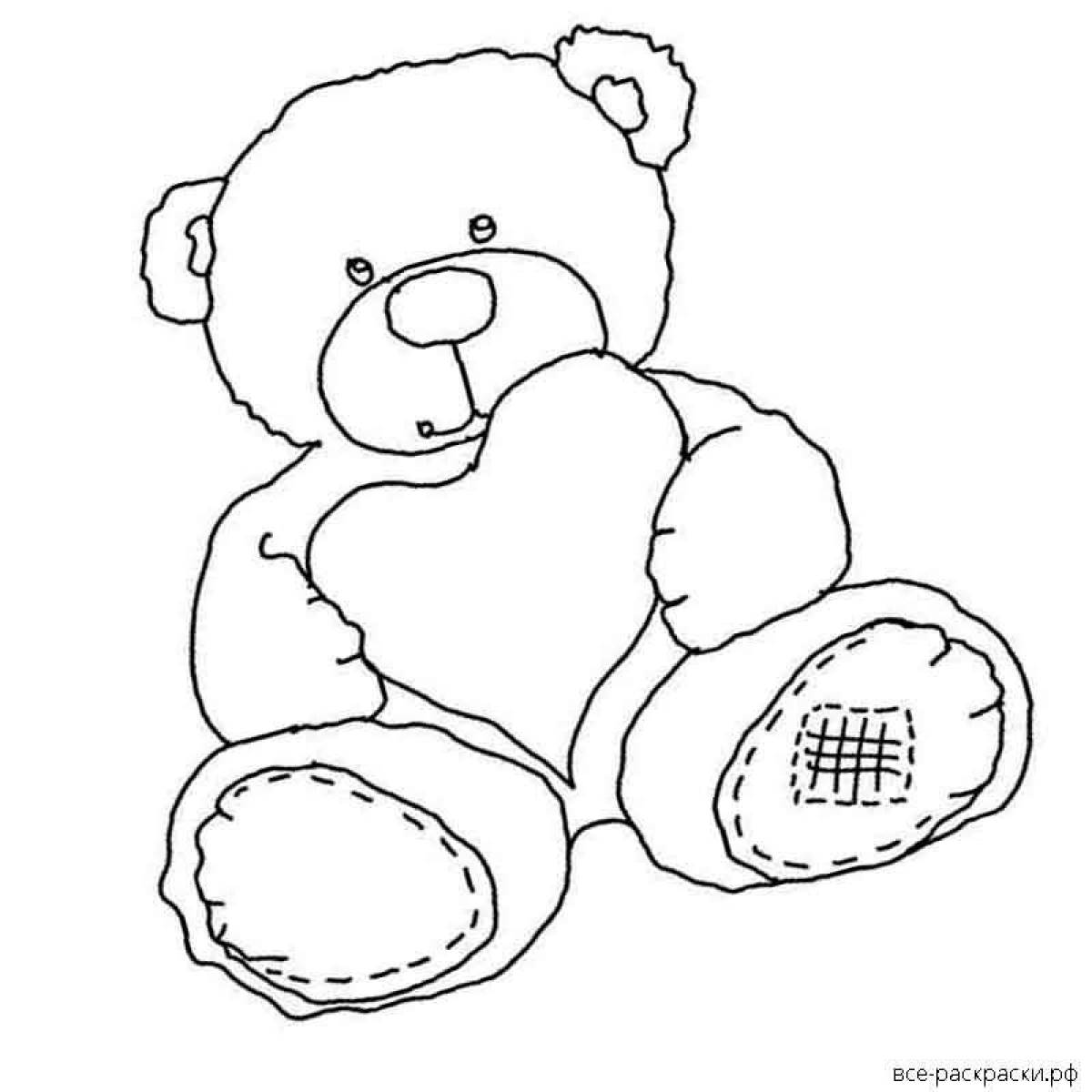 Wrigley bear coloring page