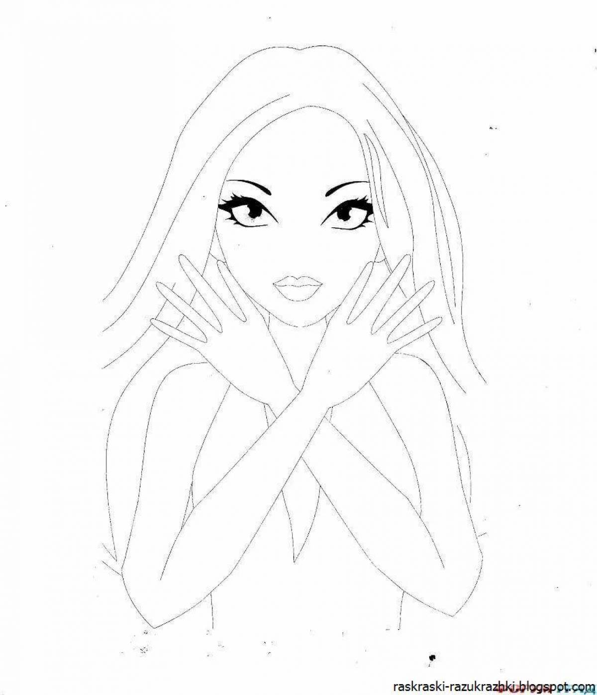 Delicious makeup coloring book for girls