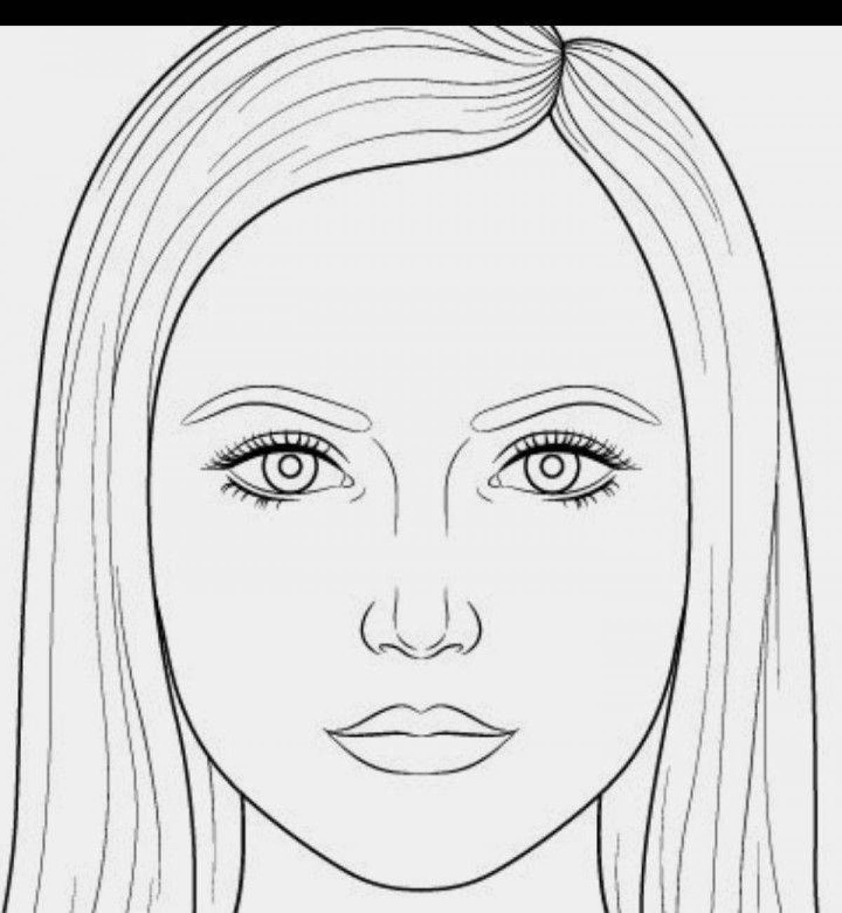 Fashion makeup coloring book for girls