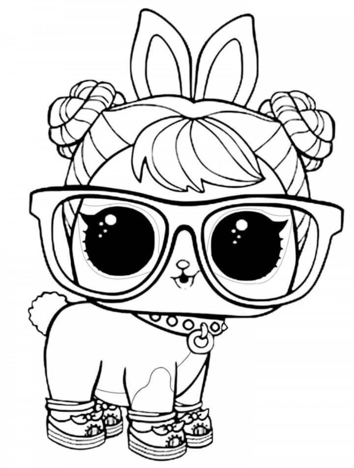 Playful lola coloring page for kids