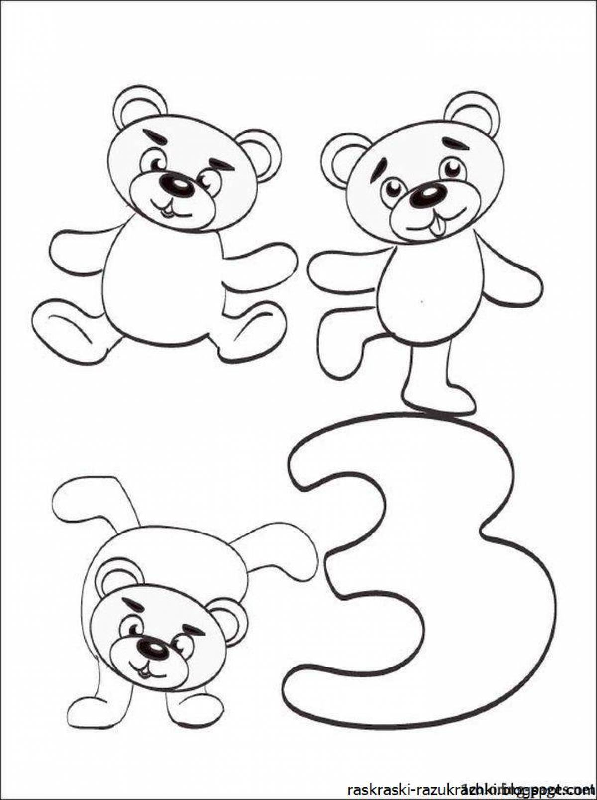 Playful coloring page 3