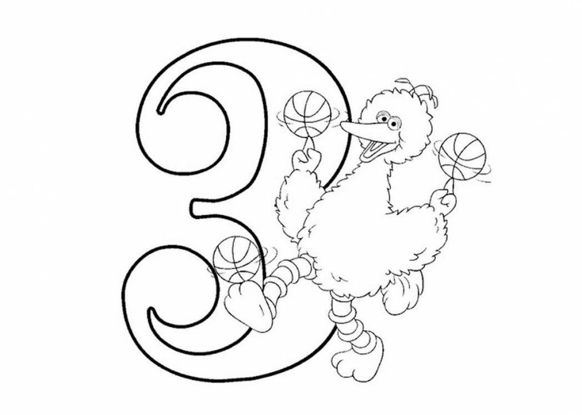 Exciting coloring page 3
