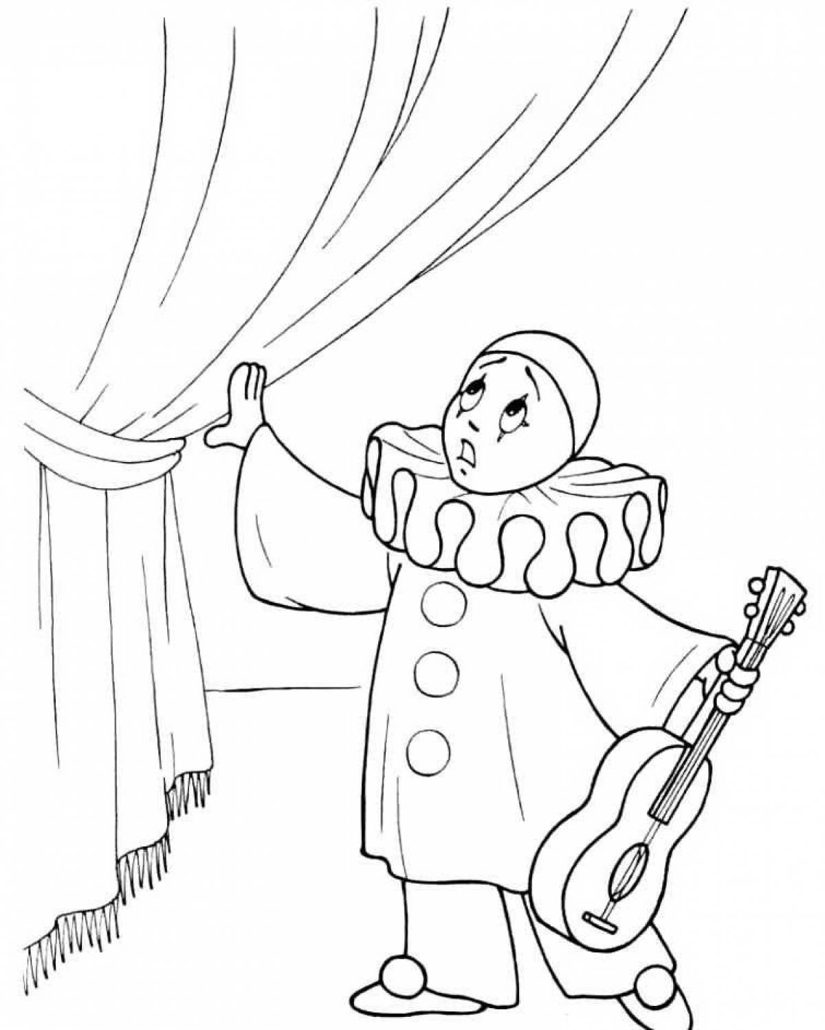 Glam theater coloring page
