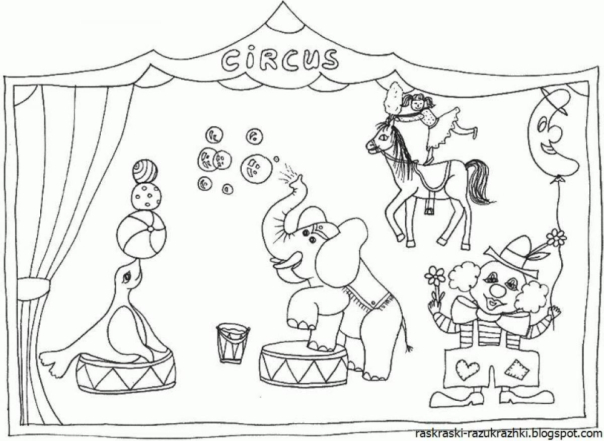 Coloring page dazzling theater