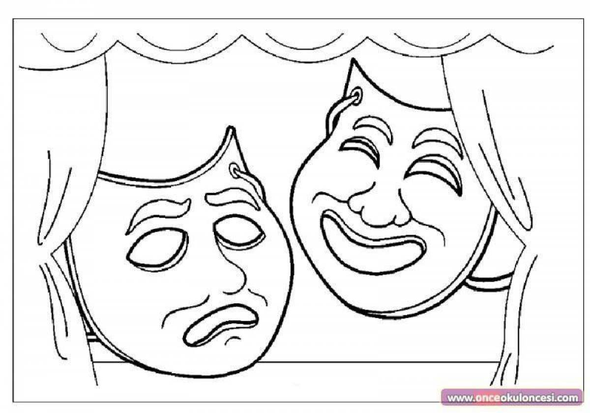 Glitter theater coloring book