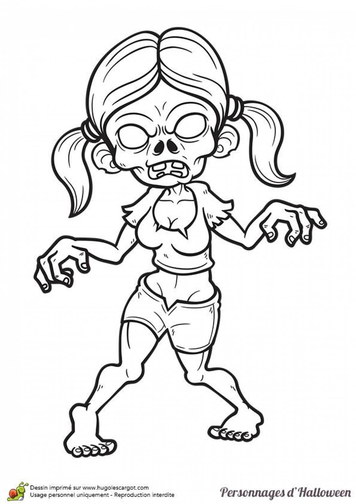 Disturbing coloring pages scary stories