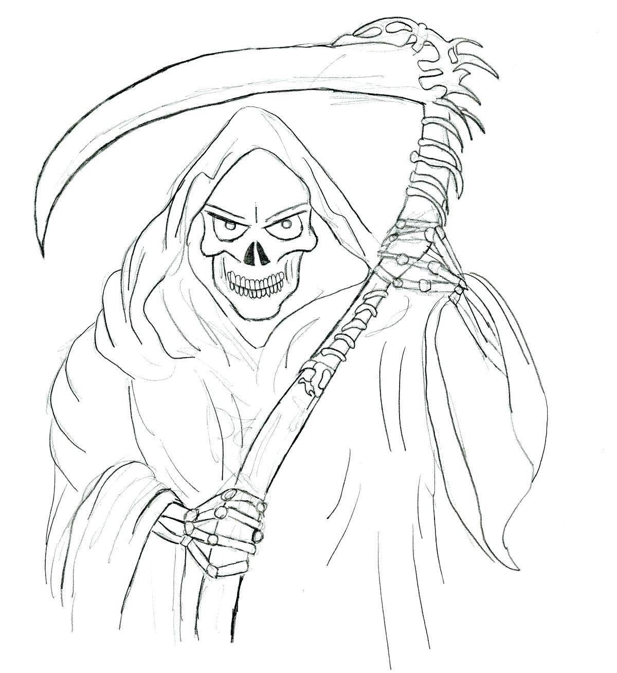 Petrified coloring pages scary stories