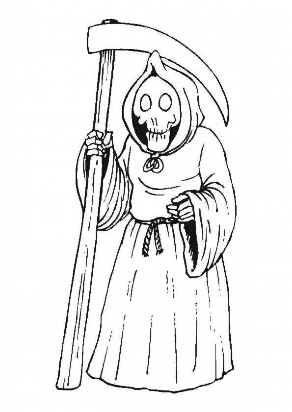 Scary stories about nefarious coloring pages