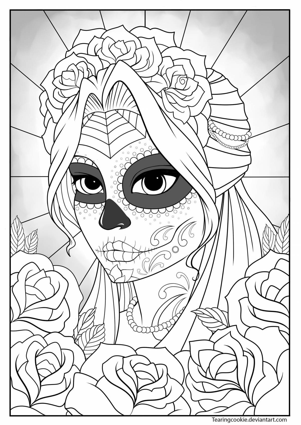 Incomprehensible horror coloring book