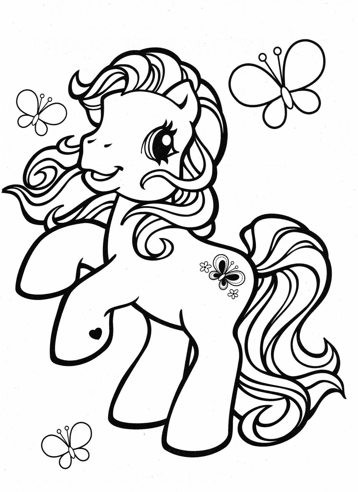 Amazing horse coloring pages for girls