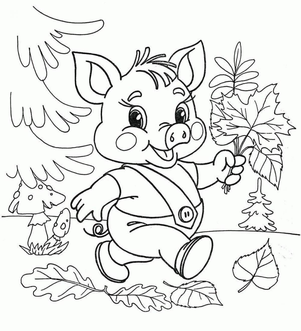 Color-magic coloring page for 5 year olds
