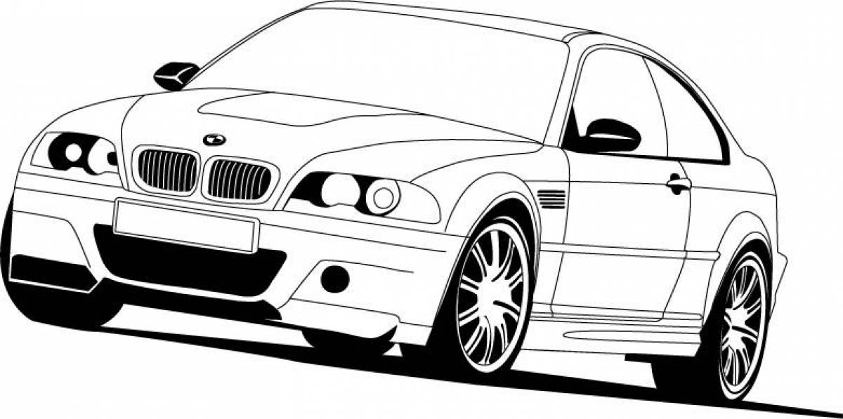 Контур м 3. BMW e46 вектор. БМВ м3 е46. BMW x5 вектор чб. БМВ е46 Раскрашенная.