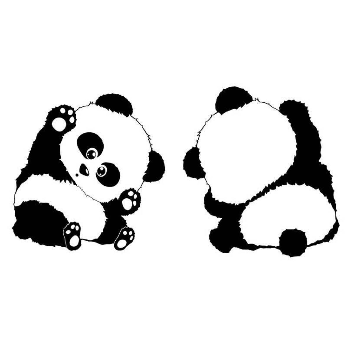 фото панды распечатать