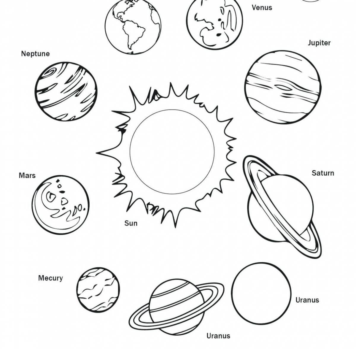 Распечатать планеты для поделки. Планеты солнечной системы солнце раскраска. Планеты солнечной системы задания для дошкольников. Система планет солнечной системы раскраска. Раскраска планеты солнечной системы для детей.